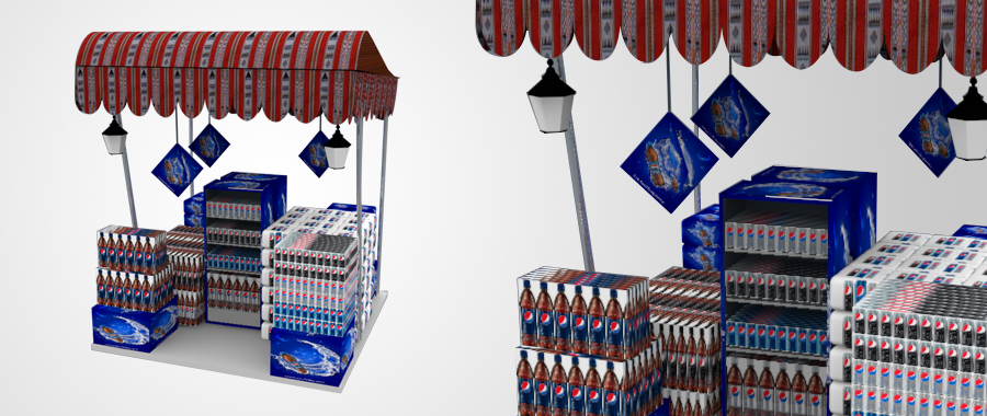 popup stand , display stands